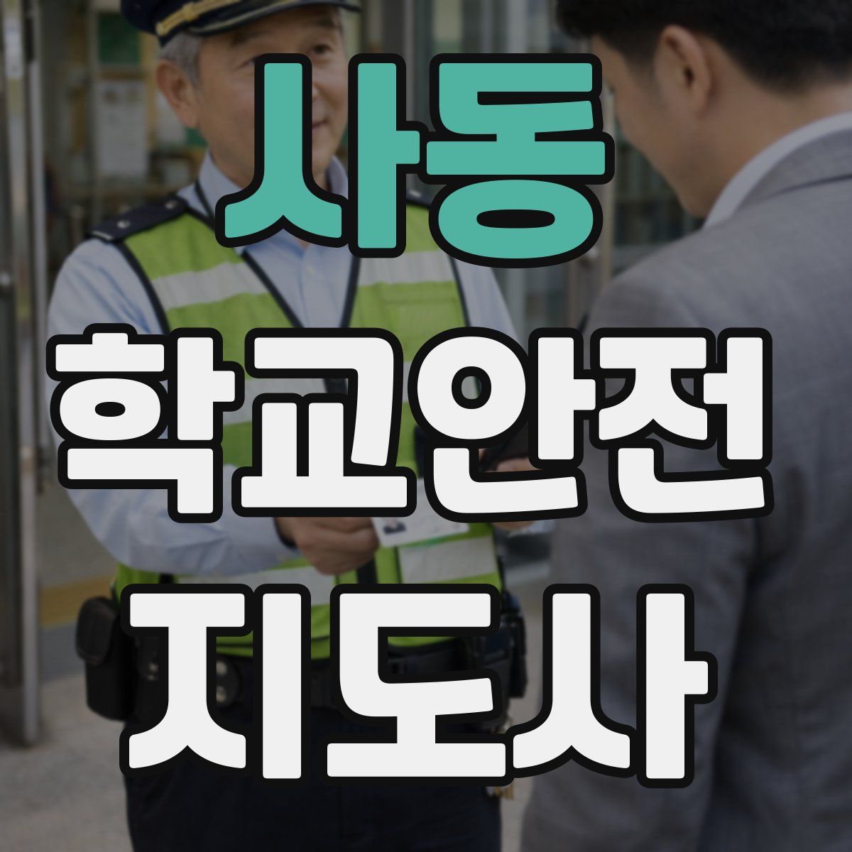 사동 학교안전지도사 자격증