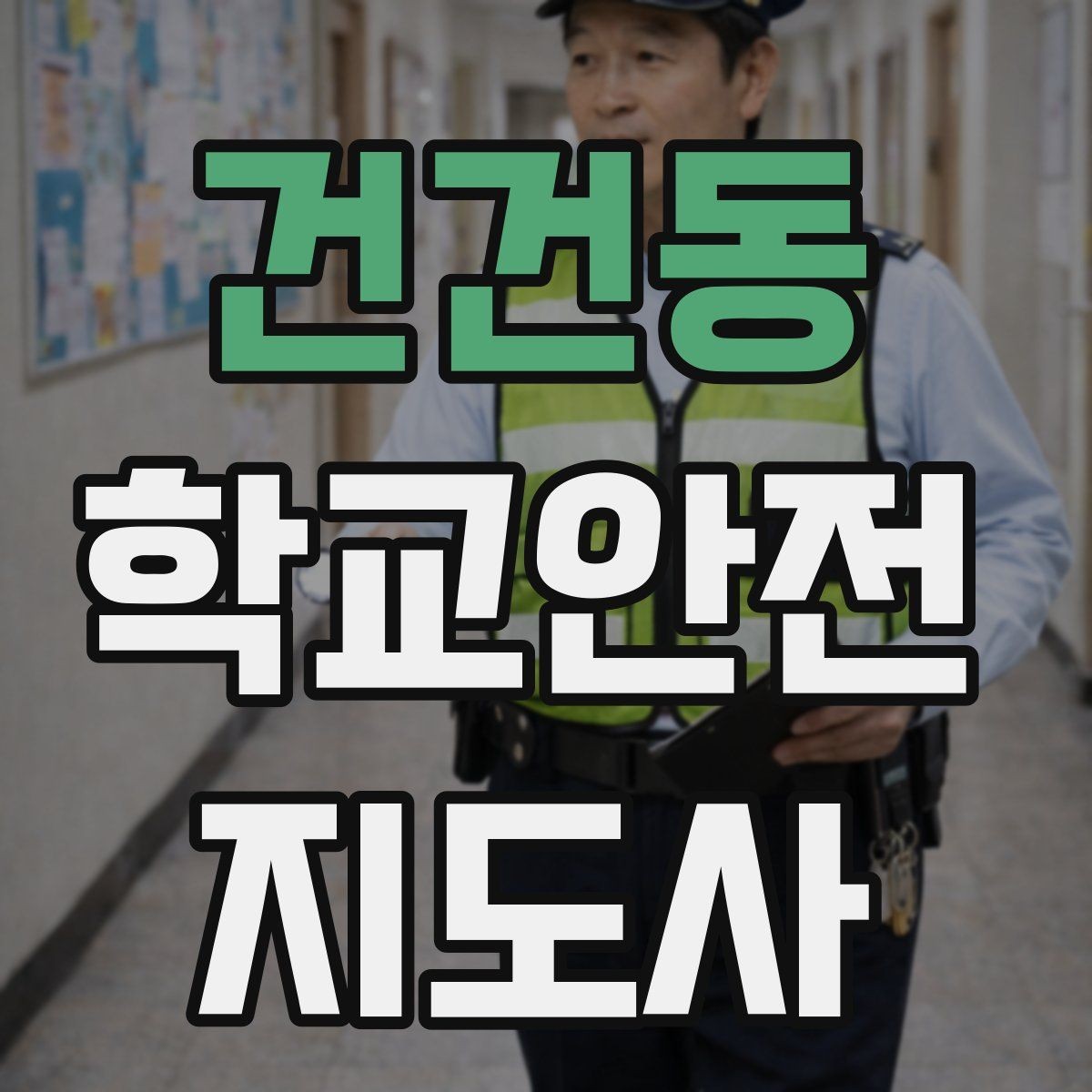 건건동 학교안전지도사 자격증 정류장 대기 줄서기 지도 실전 요령