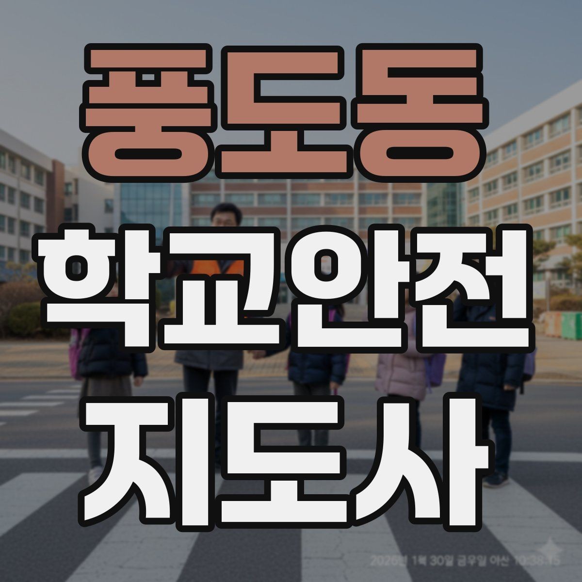 풍도동 학교안전지도사 자격증 비 오는 날 우산 시야 가림 사고 예방