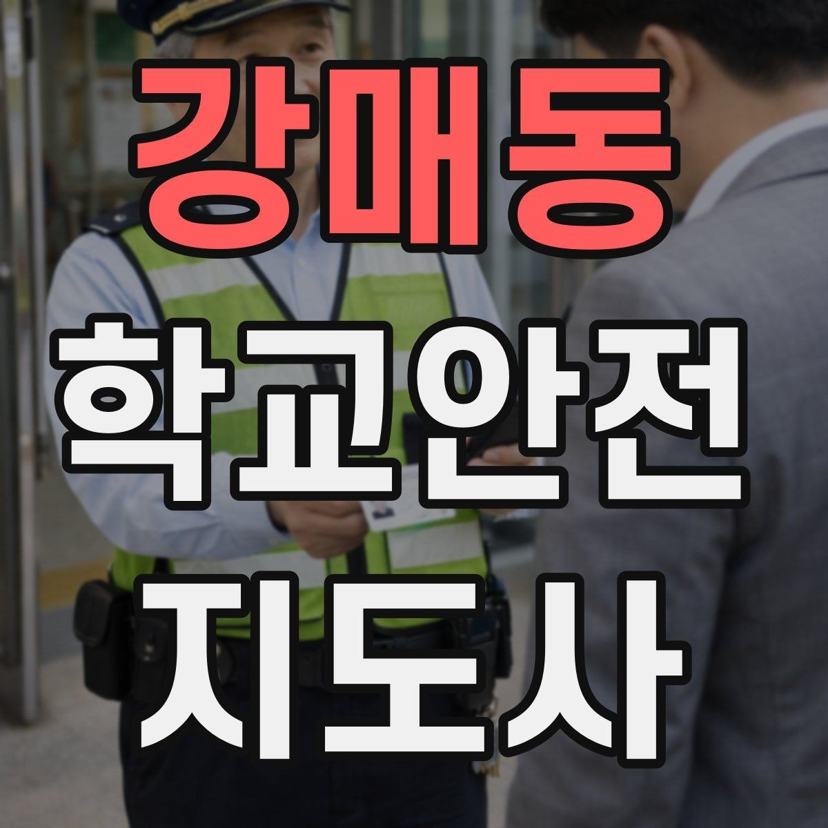 강매동 학교안전지도사 자격증 강당 체육관 혼잡 시 안전 관리 포인트