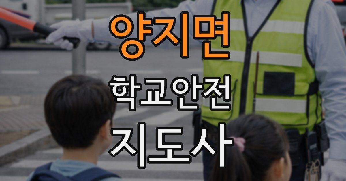 양지면 학교안전지도사 자격증