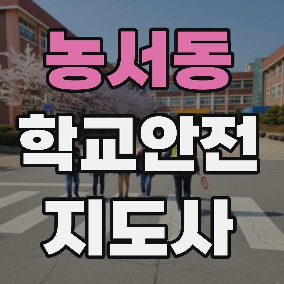 농서동 학교안전지도사 자격증 해질 무렵 시야 확보를 위한 지도 요령