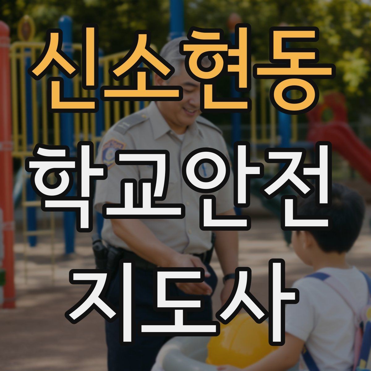 신소현동 학교안전지도사 자격증 방과후 활동 이동 시 안전 지도
