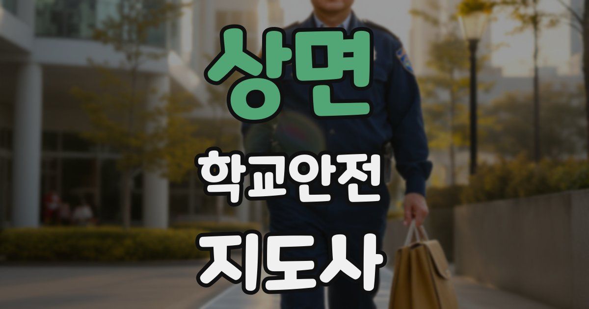 상면 학교안전지도사 자격증