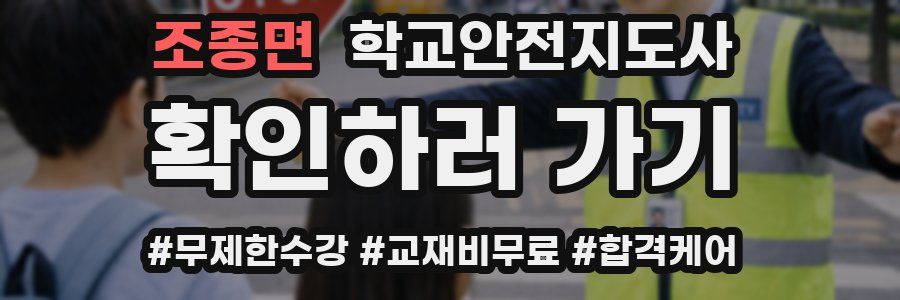 조종면 학교안전지도사 자격증