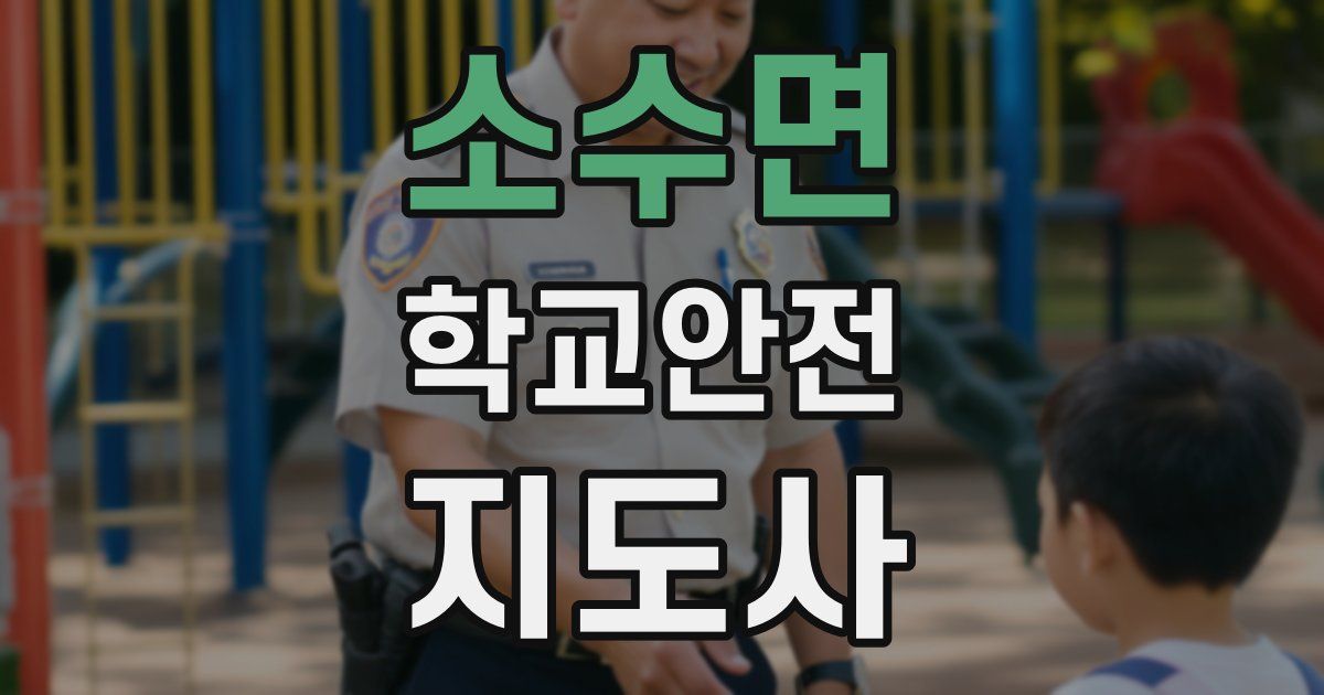 소수면 학교안전지도사 자격증