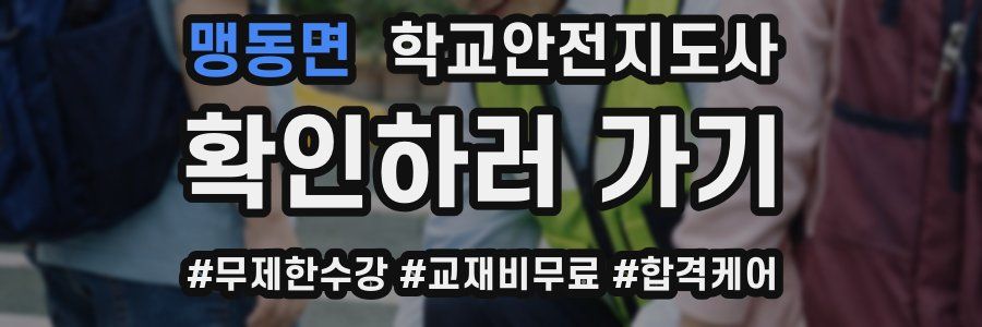 맹동면 학교안전지도사 자격증