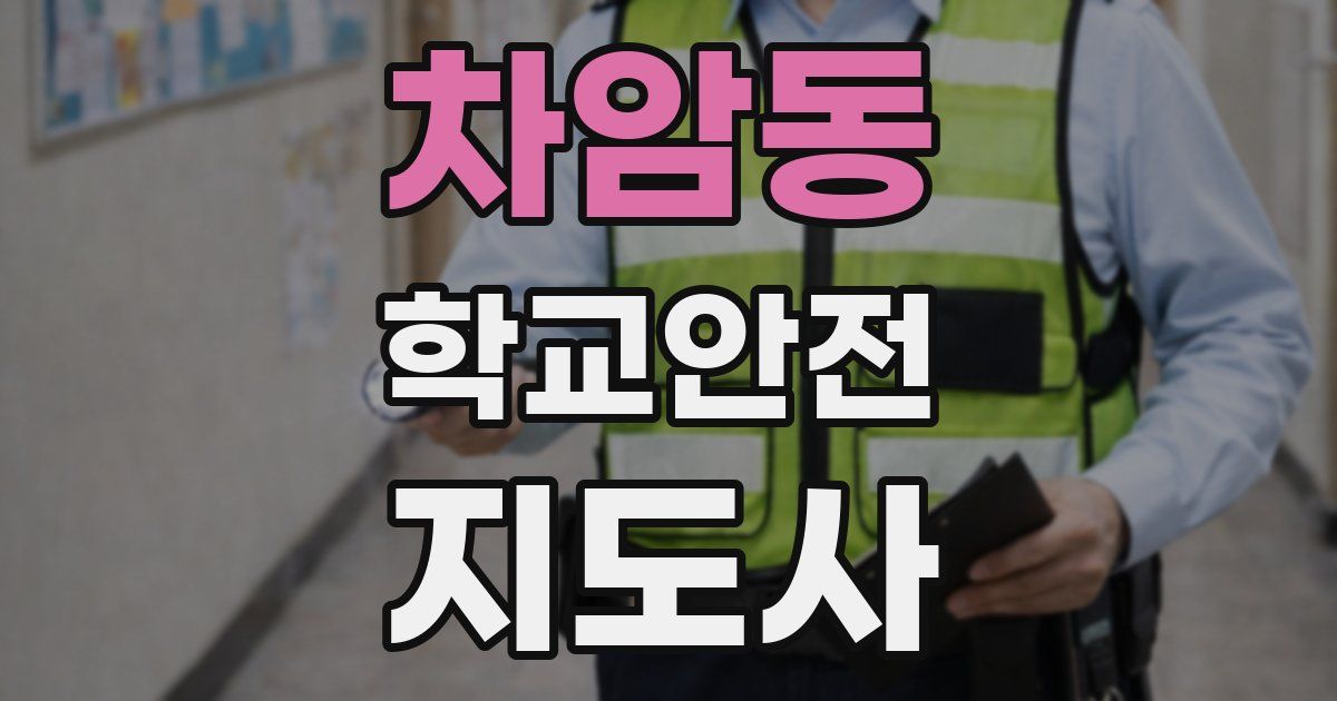 차암동 학교안전지도사 자격증