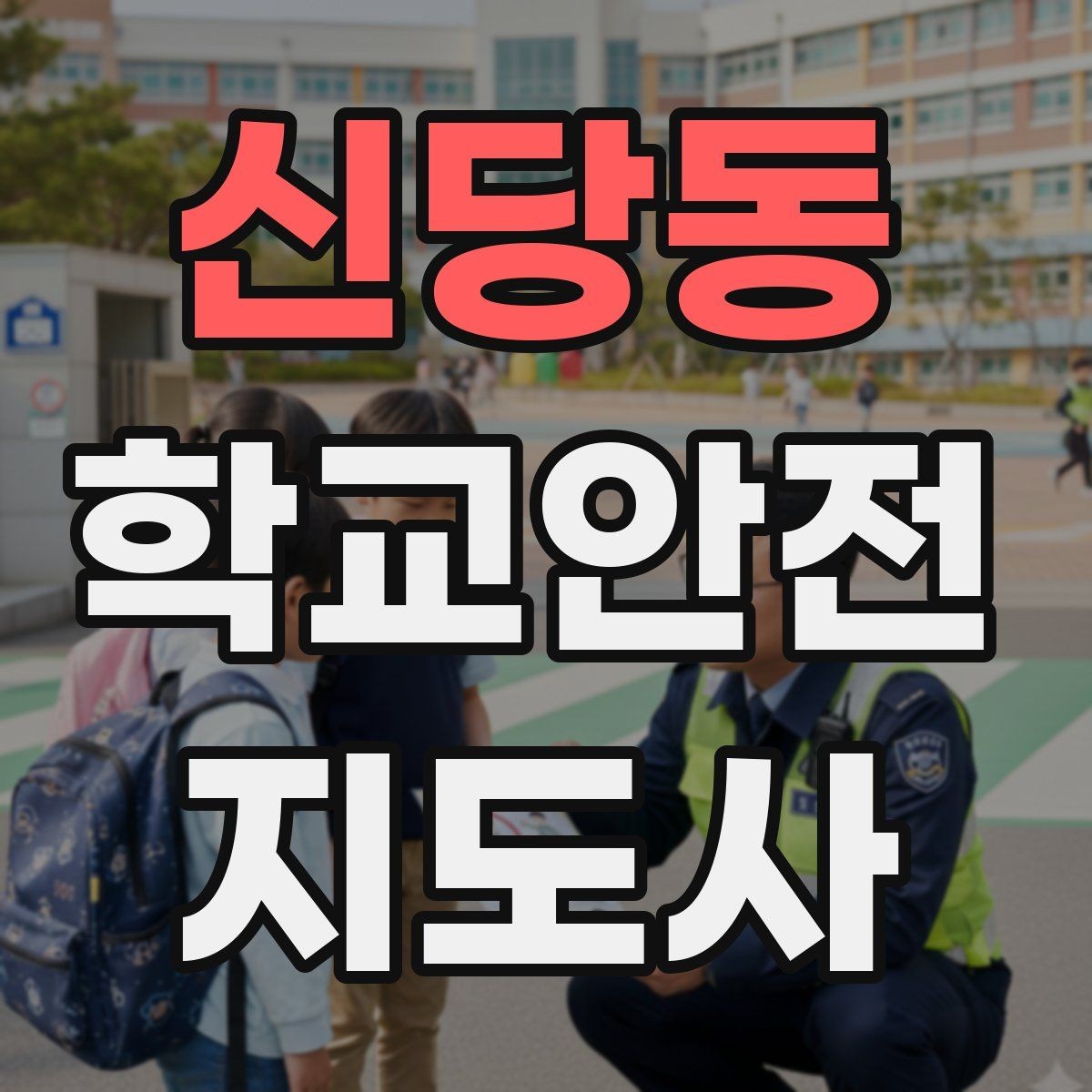신당동 학교안전지도사 자격증 눈 오는 날 빙판길 통학 안전 운영 방법