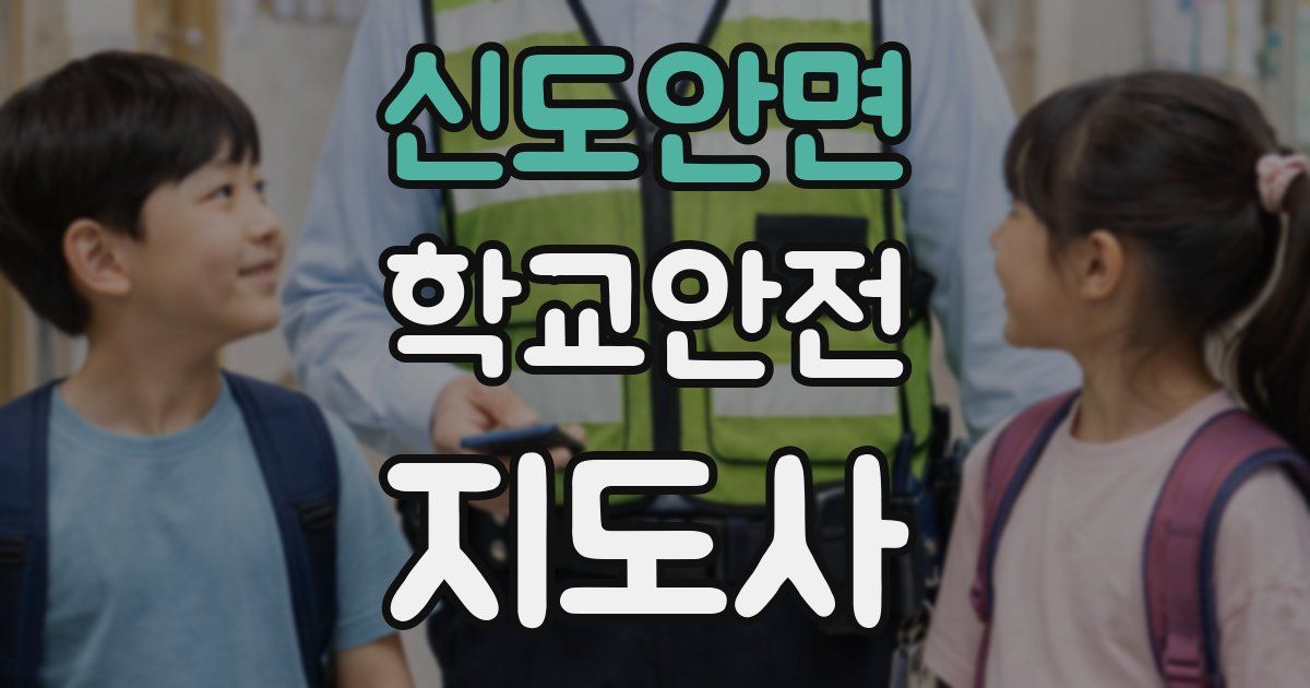 신도안면 학교안전지도사 자격증