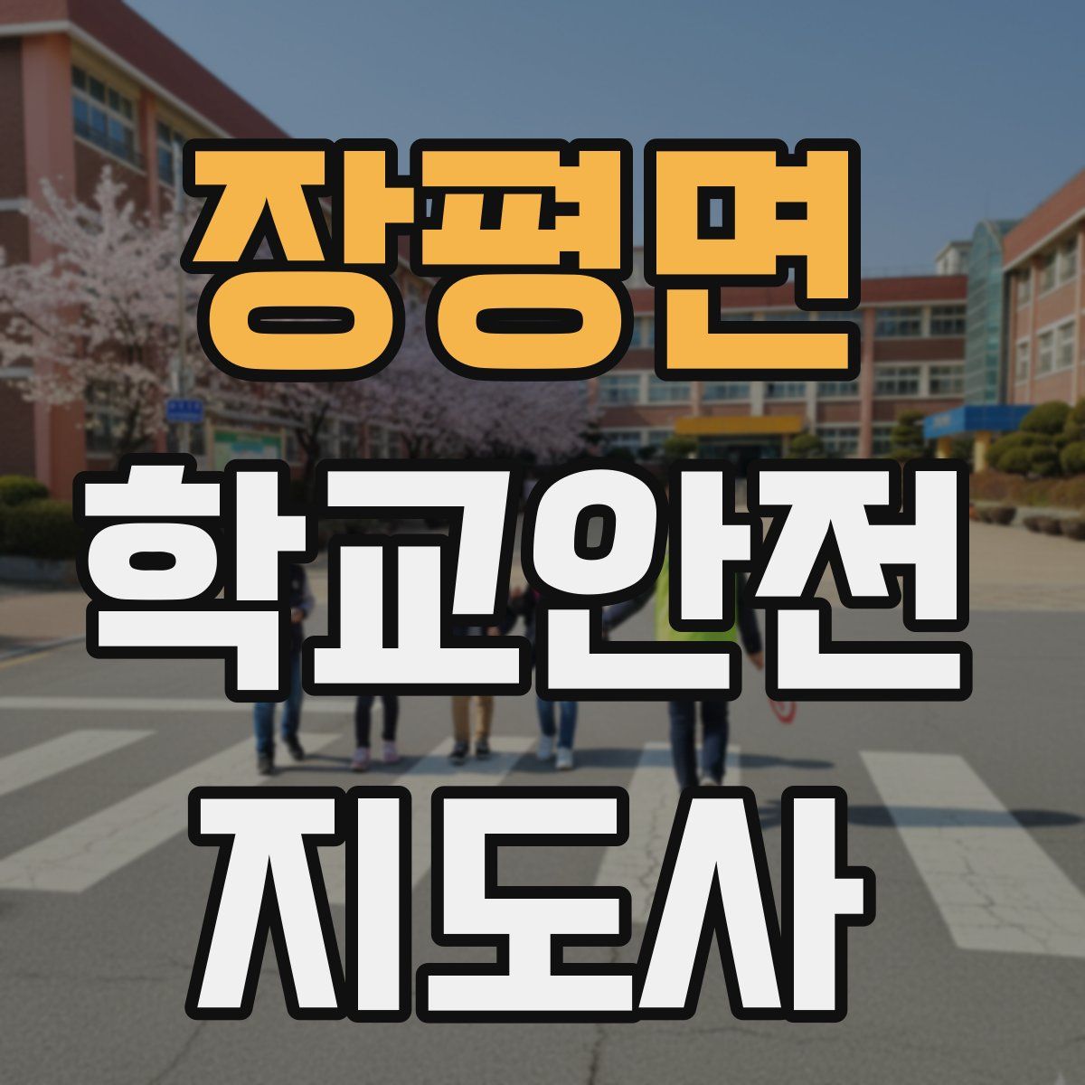 장평면 학교안전지도사 자격증