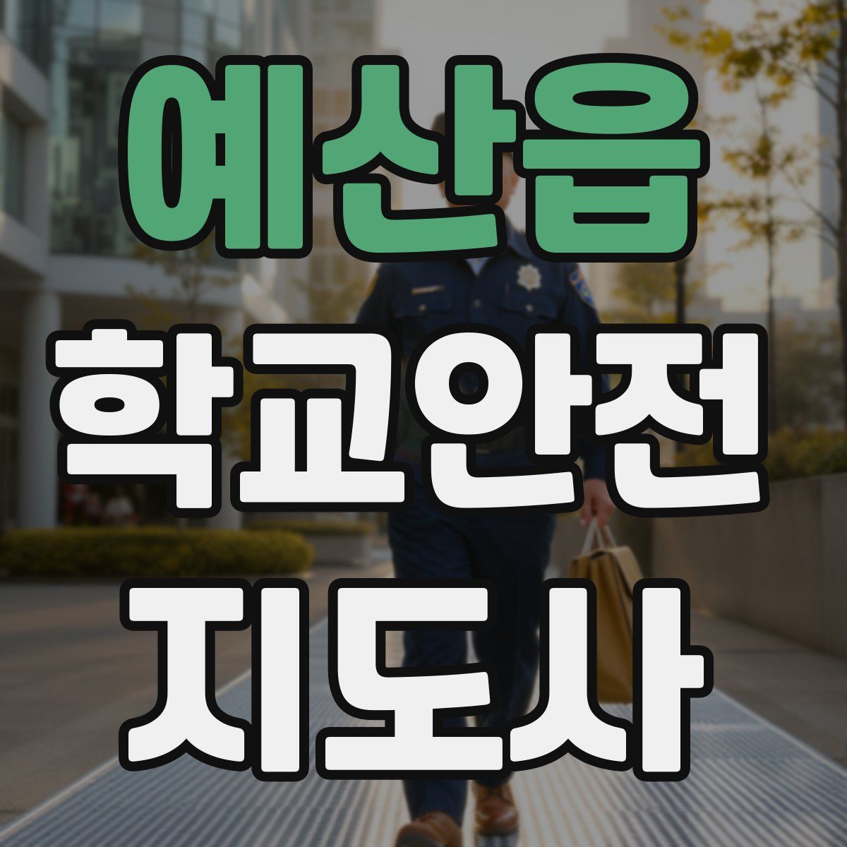 예산읍 학교안전지도사 자격증