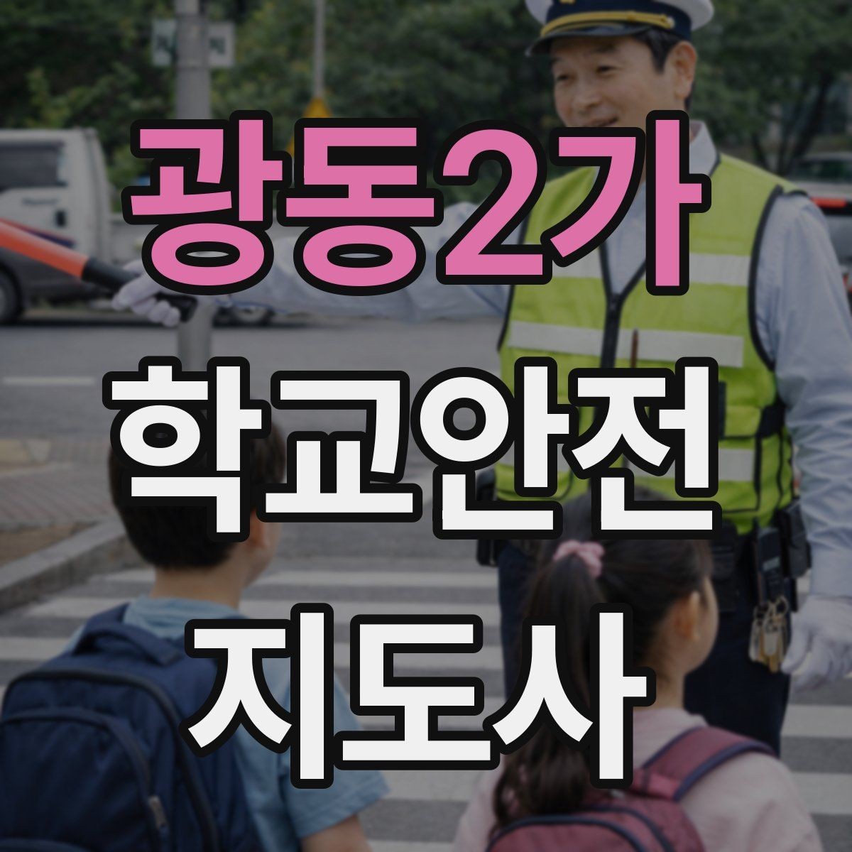 광동2가 학교안전지도사 자격증 미세먼지 심한 날 활동 조정 기준