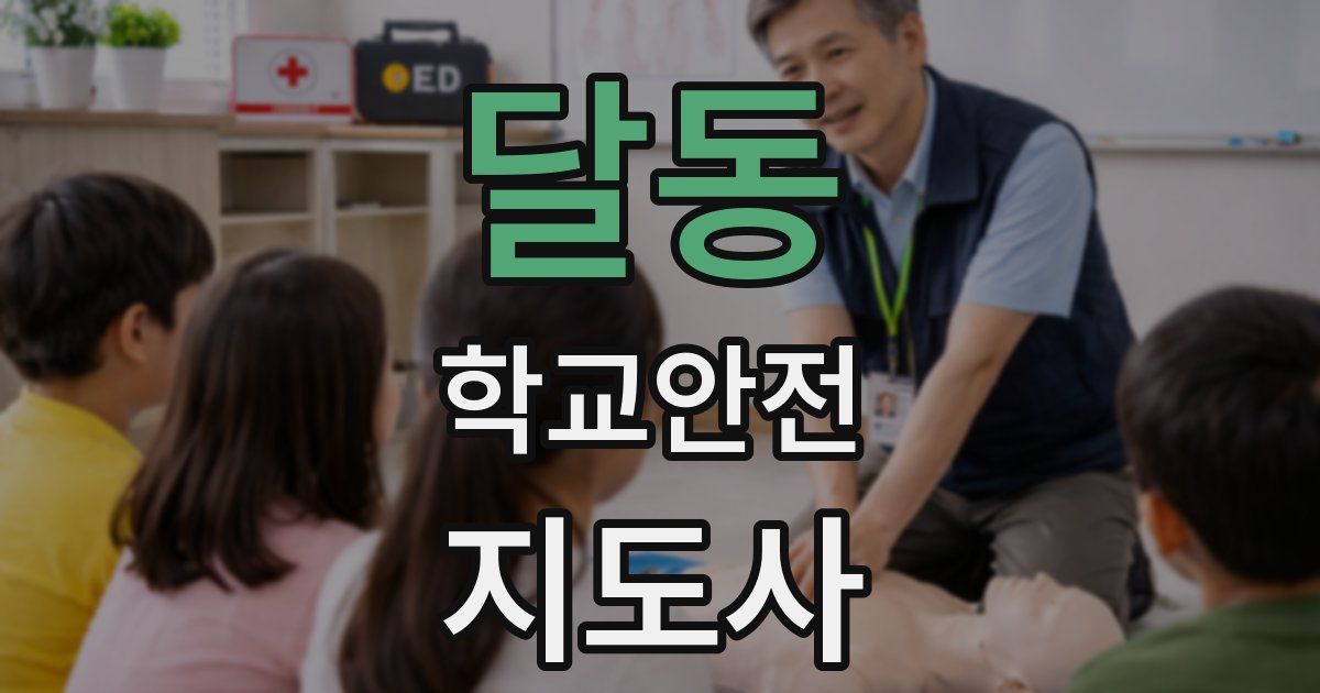 달동 학교안전지도사 자격증