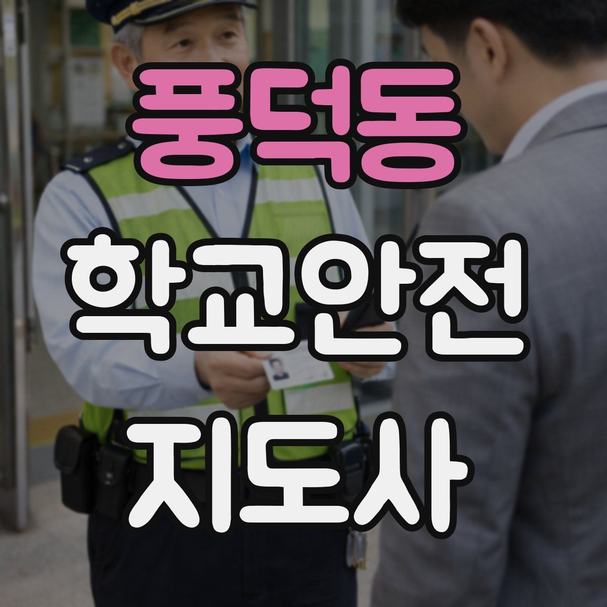 풍덕동 학교안전지도사 자격증