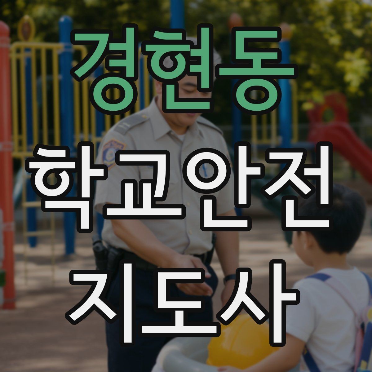 경현동 학교안전지도사 자격증 해질 무렵 시야 확보를 위한 지도 요령