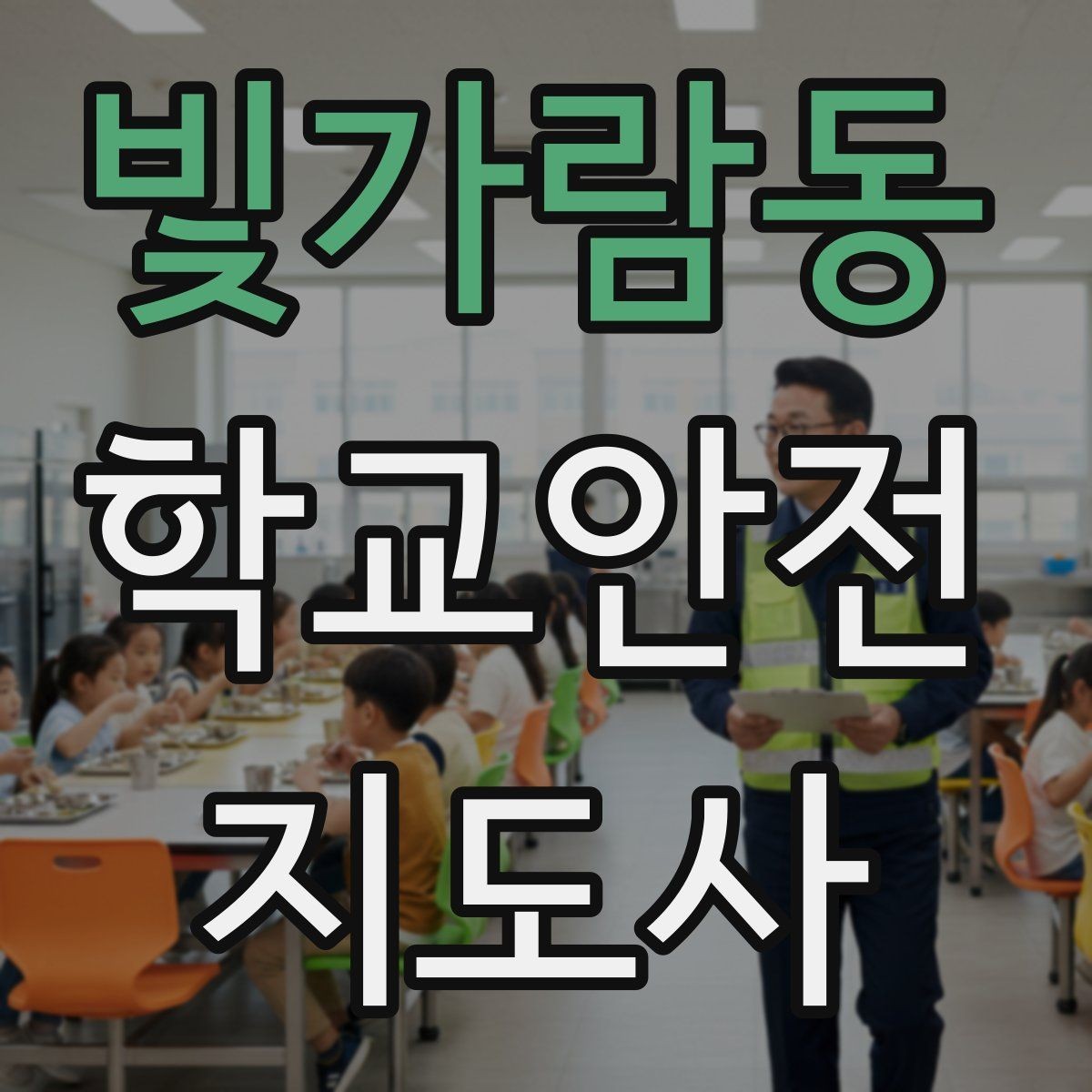 빛가람동 학교안전지도사 자격증 우회로 안내를 할 때 필요한 기준