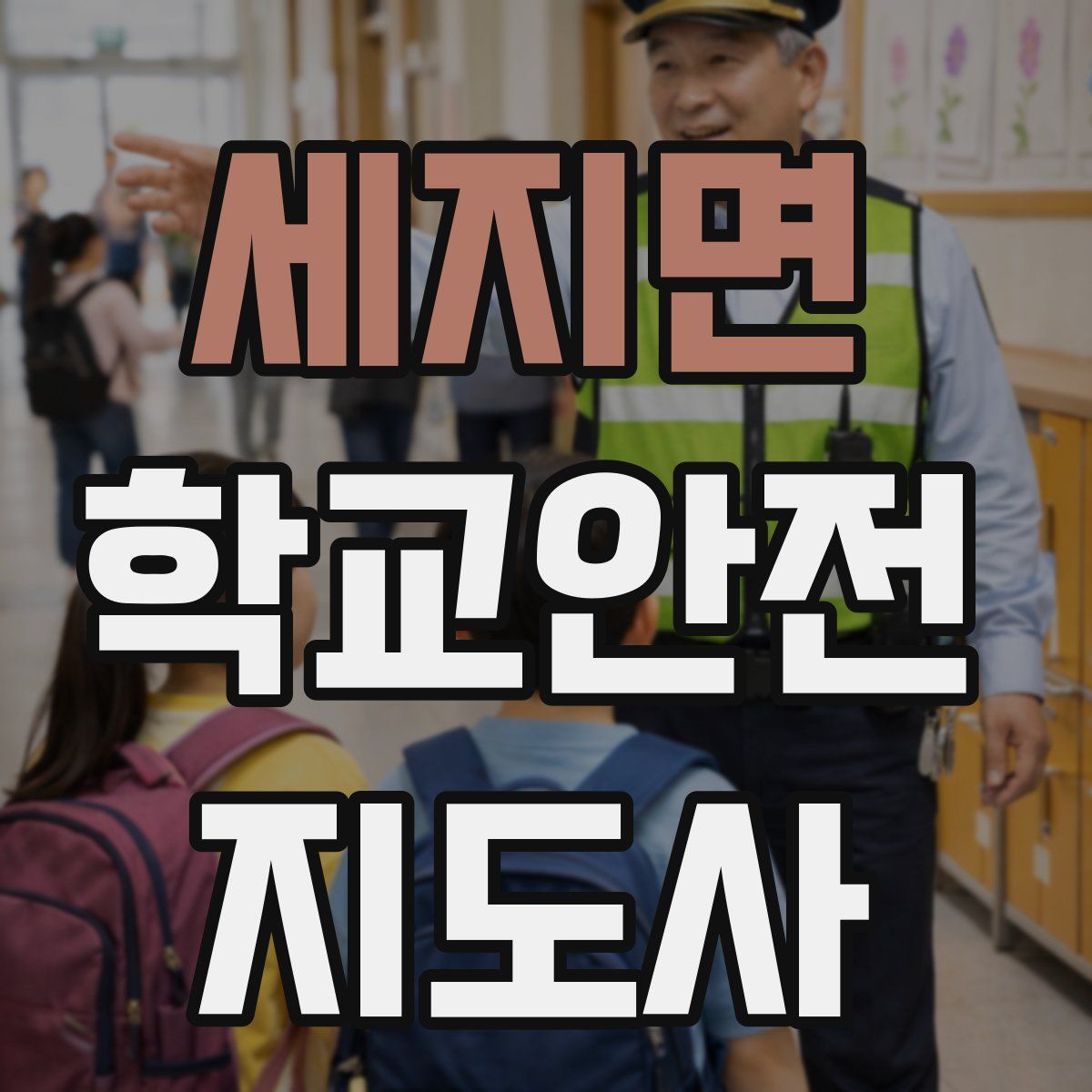 세지면 학교안전지도사 자격증