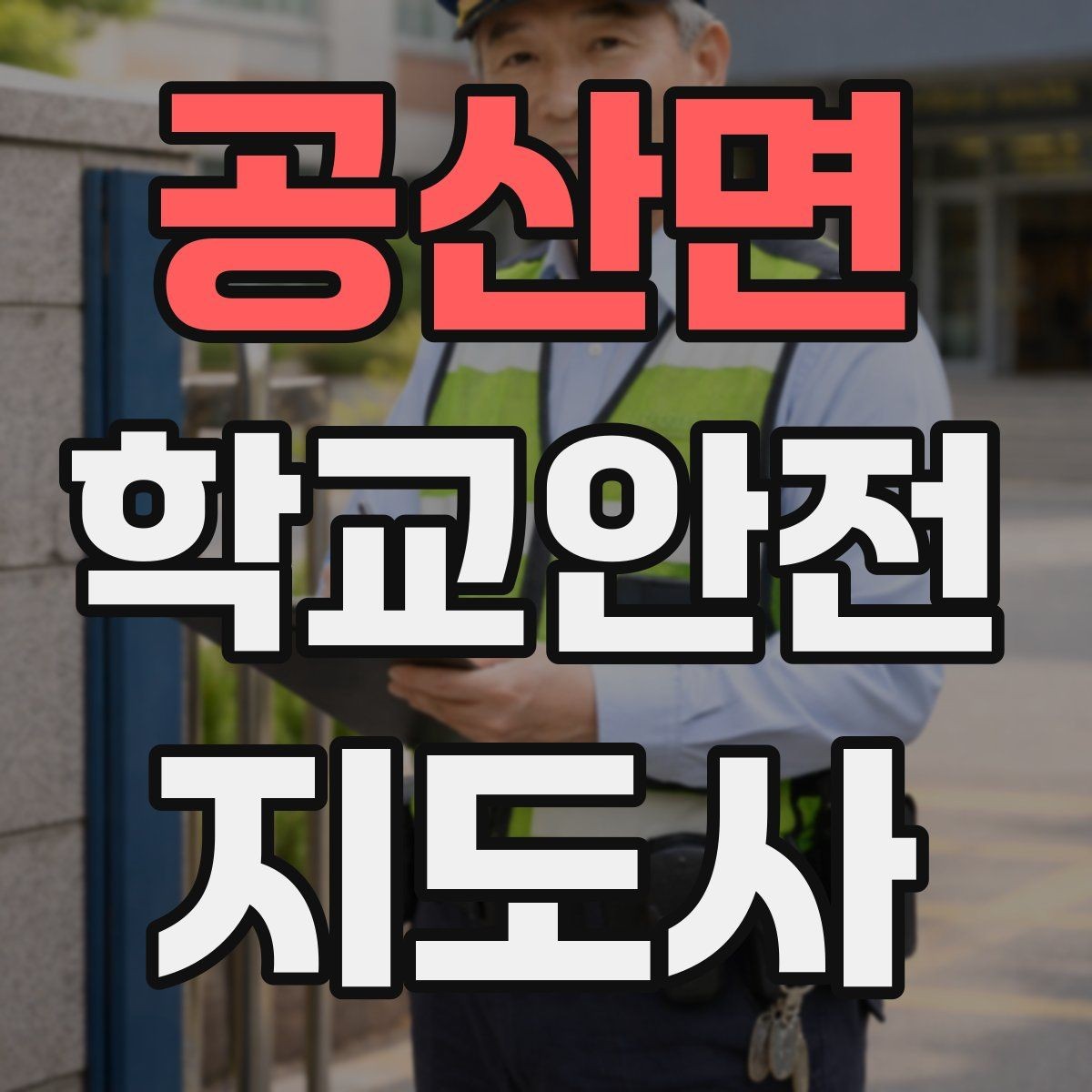 공산면 학교안전지도사 자격증 무단횡단을 줄이는 안내 방법