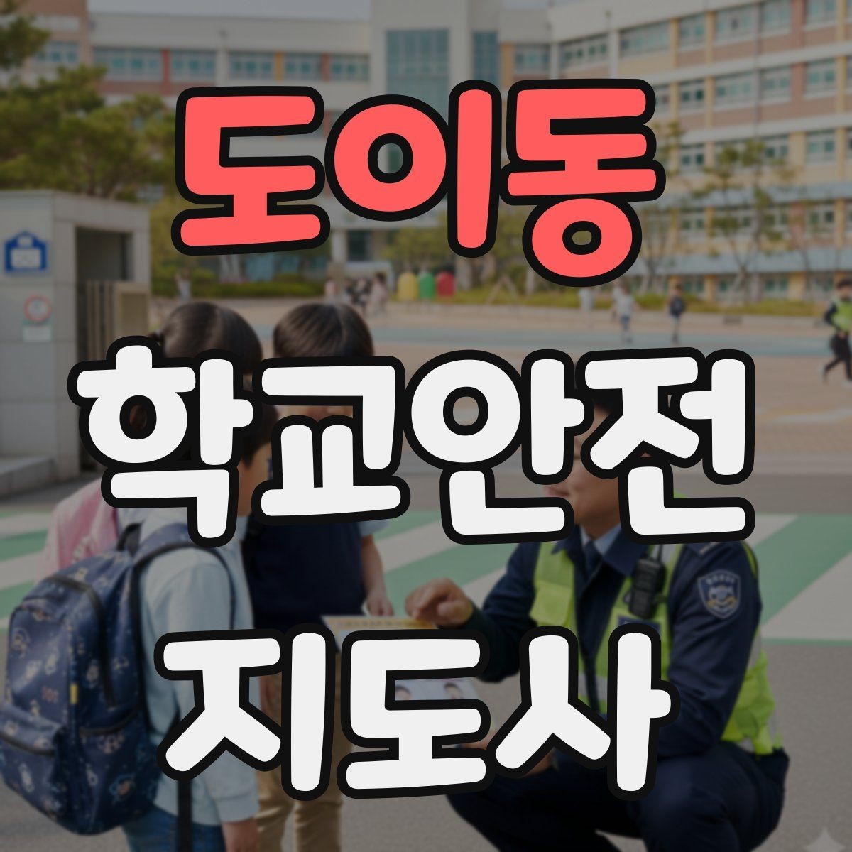 도이동 학교안전지도사 자격증 미세먼지 심한 날 활동 조정 기준