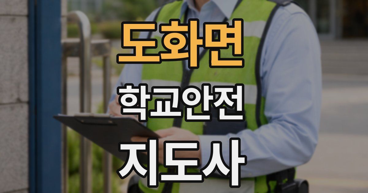 도화면 학교안전지도사 자격증