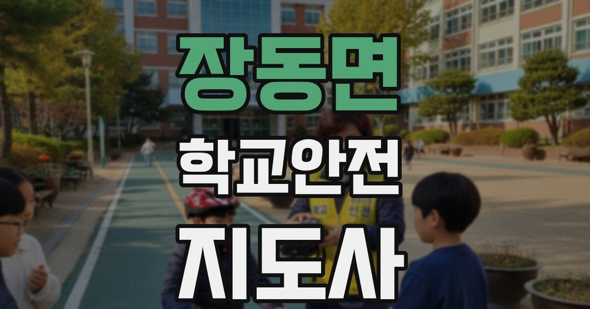 장동면 학교안전지도사 자격증