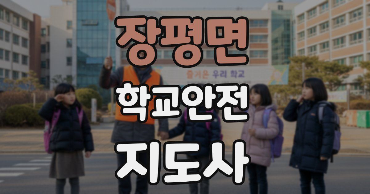 장평면 학교안전지도사 자격증