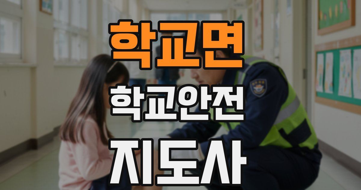 학교면 학교안전지도사 자격증