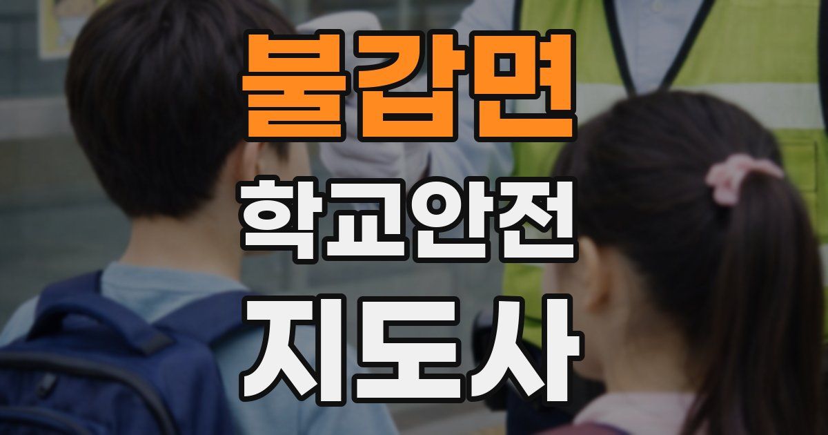 불갑면 학교안전지도사 자격증