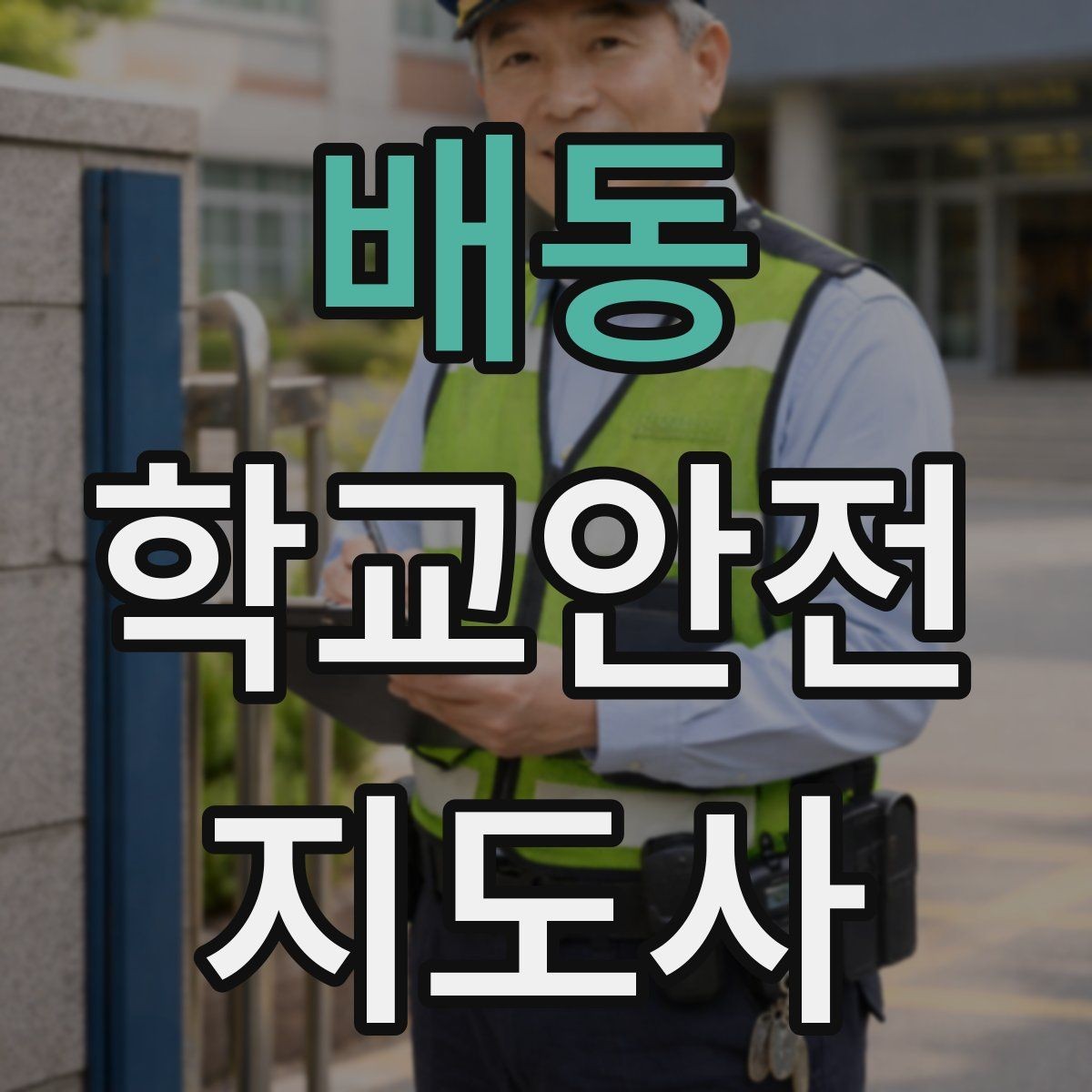 배동 학교안전지도사 자격증 미세먼지 심한 날 야외 활동 조정 기준