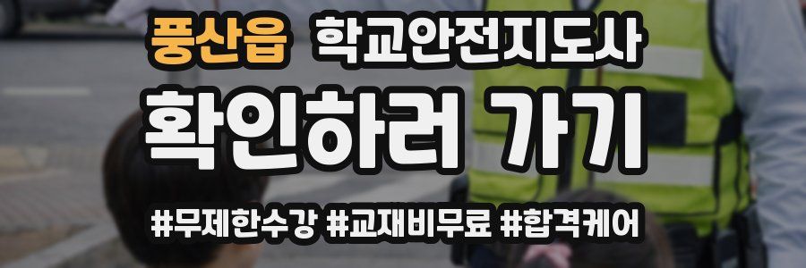 풍산읍 학교안전지도사 자격증