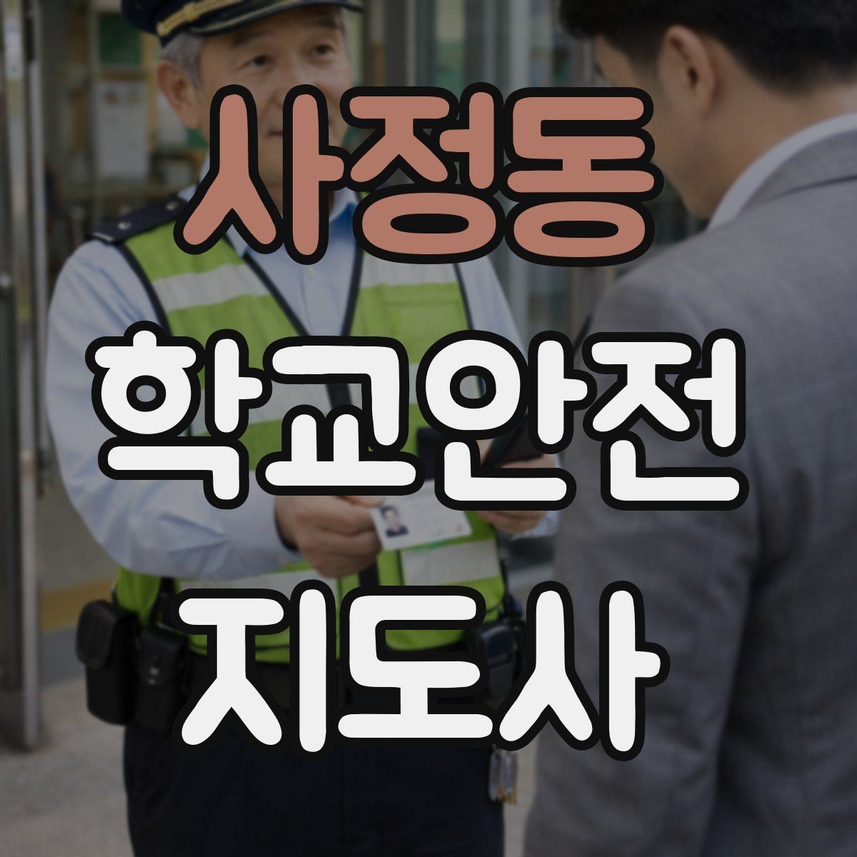 사정동 학교안전지도사 자격증 킥보드 자전거 통학 지도 시 핵심 주의