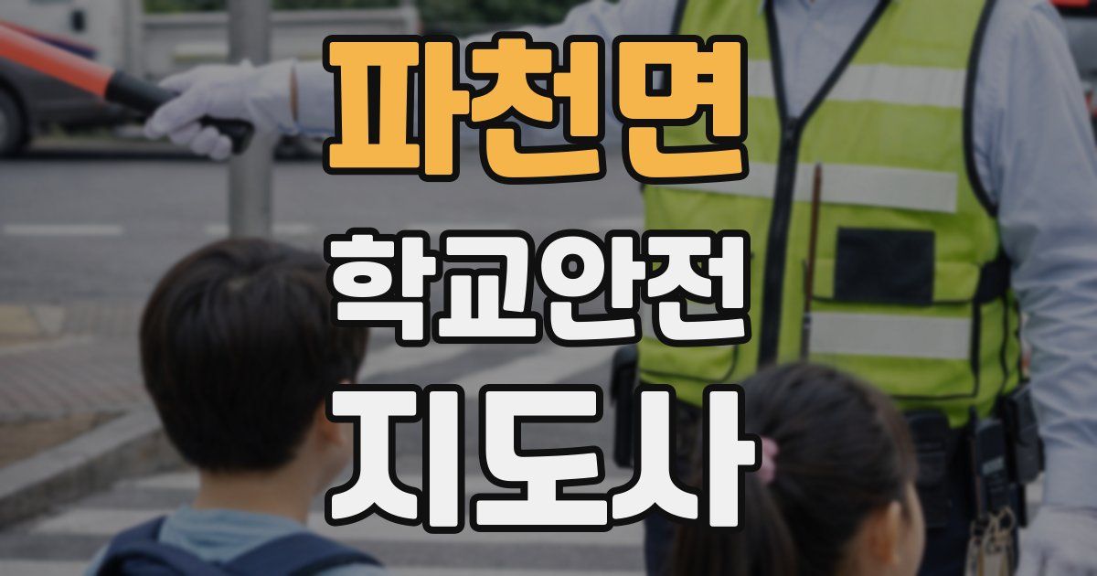 파천면 학교안전지도사 자격증