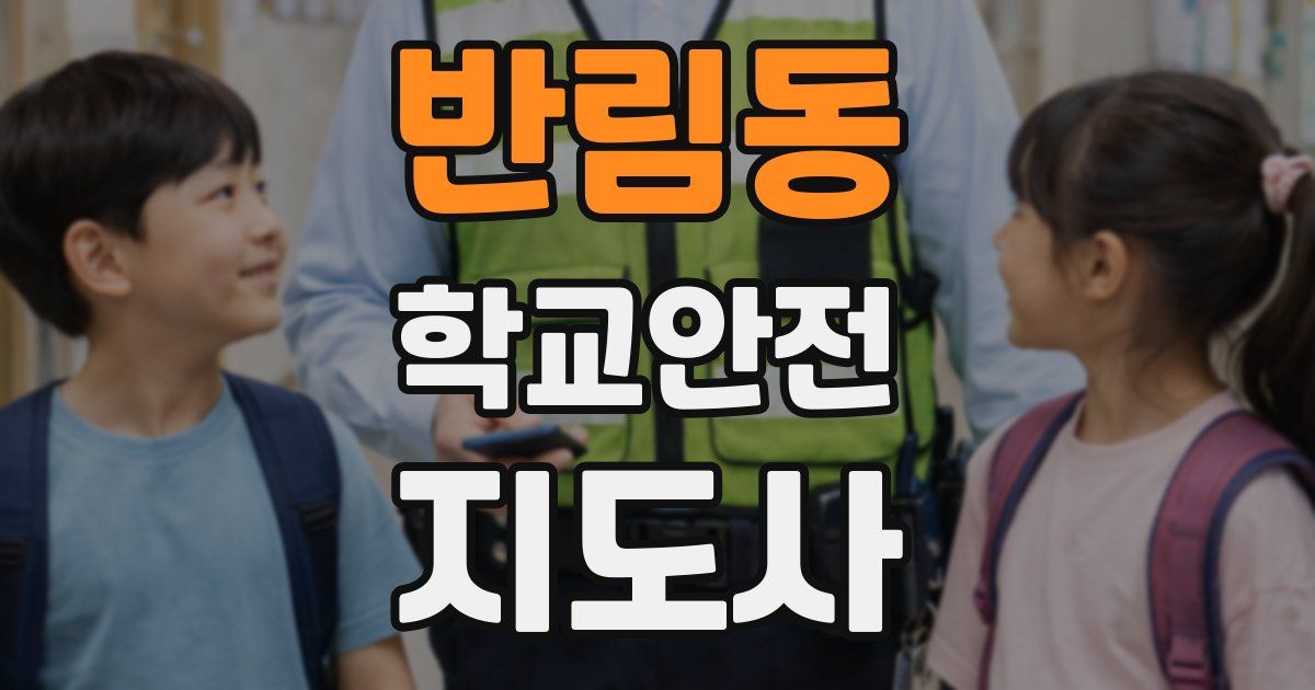 반림동 학교안전지도사 자격증