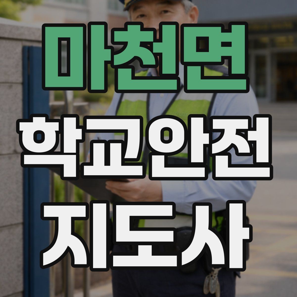 마천면 학교안전지도사 자격증 해질 무렵 시야 확보를 위한 지도 요령