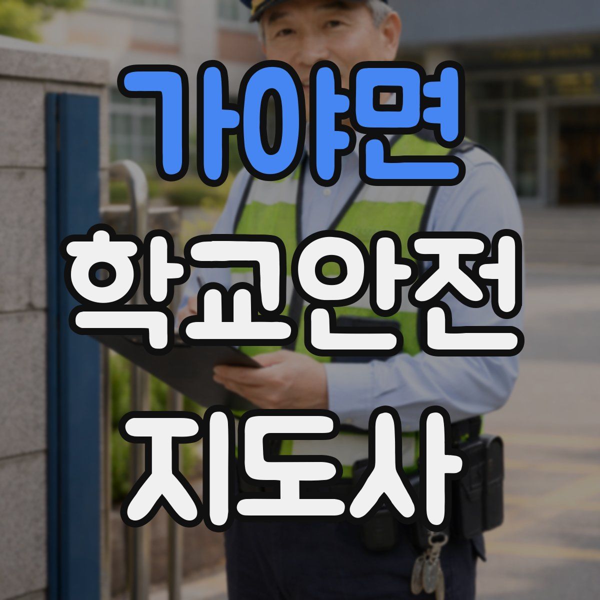 가야면 학교안전지도사 자격증