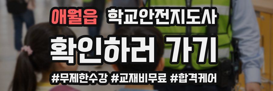 애월읍 학교안전지도사 자격증