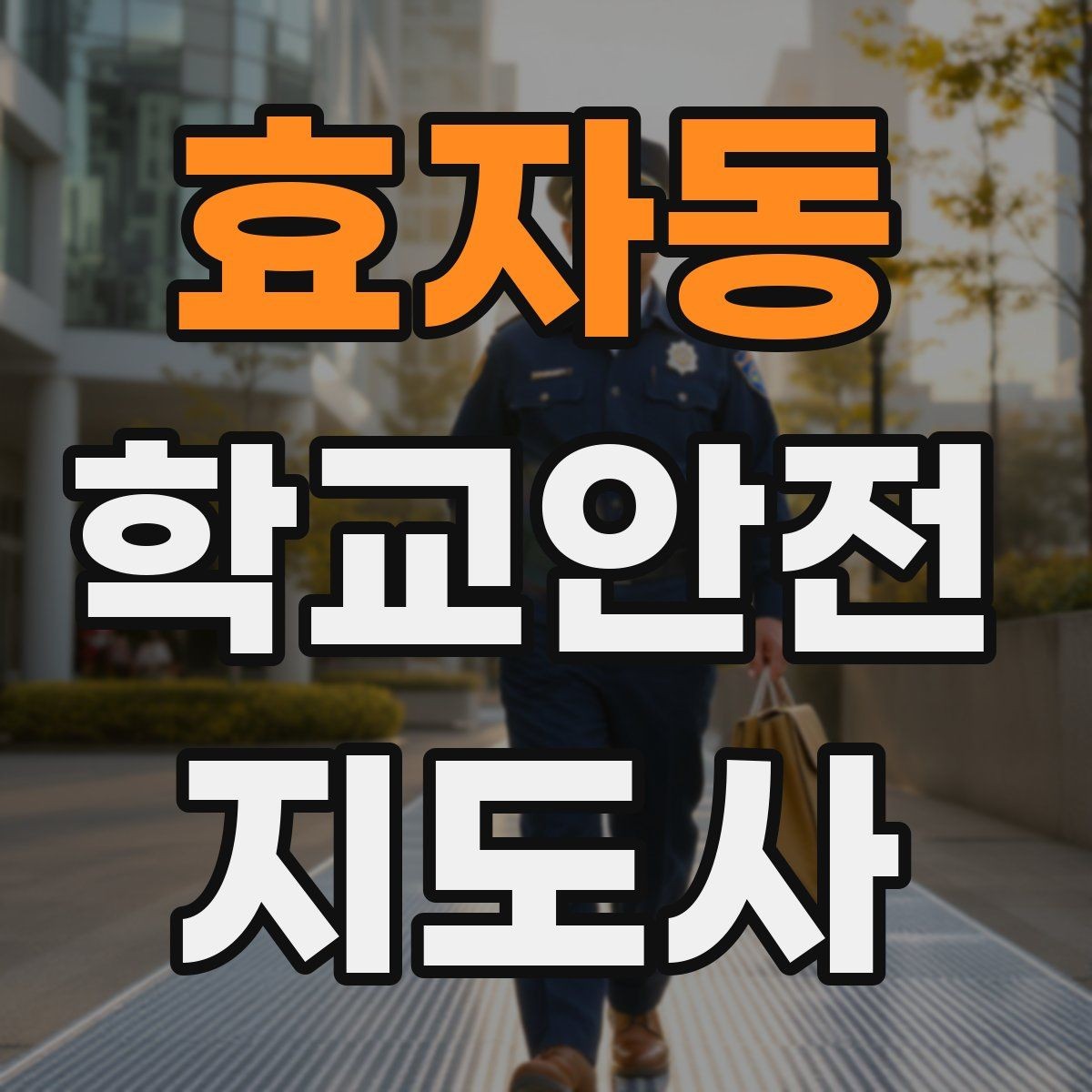 효자동 학교안전지도사 자격증 준비 전 알아두면 좋은 활동 범위
