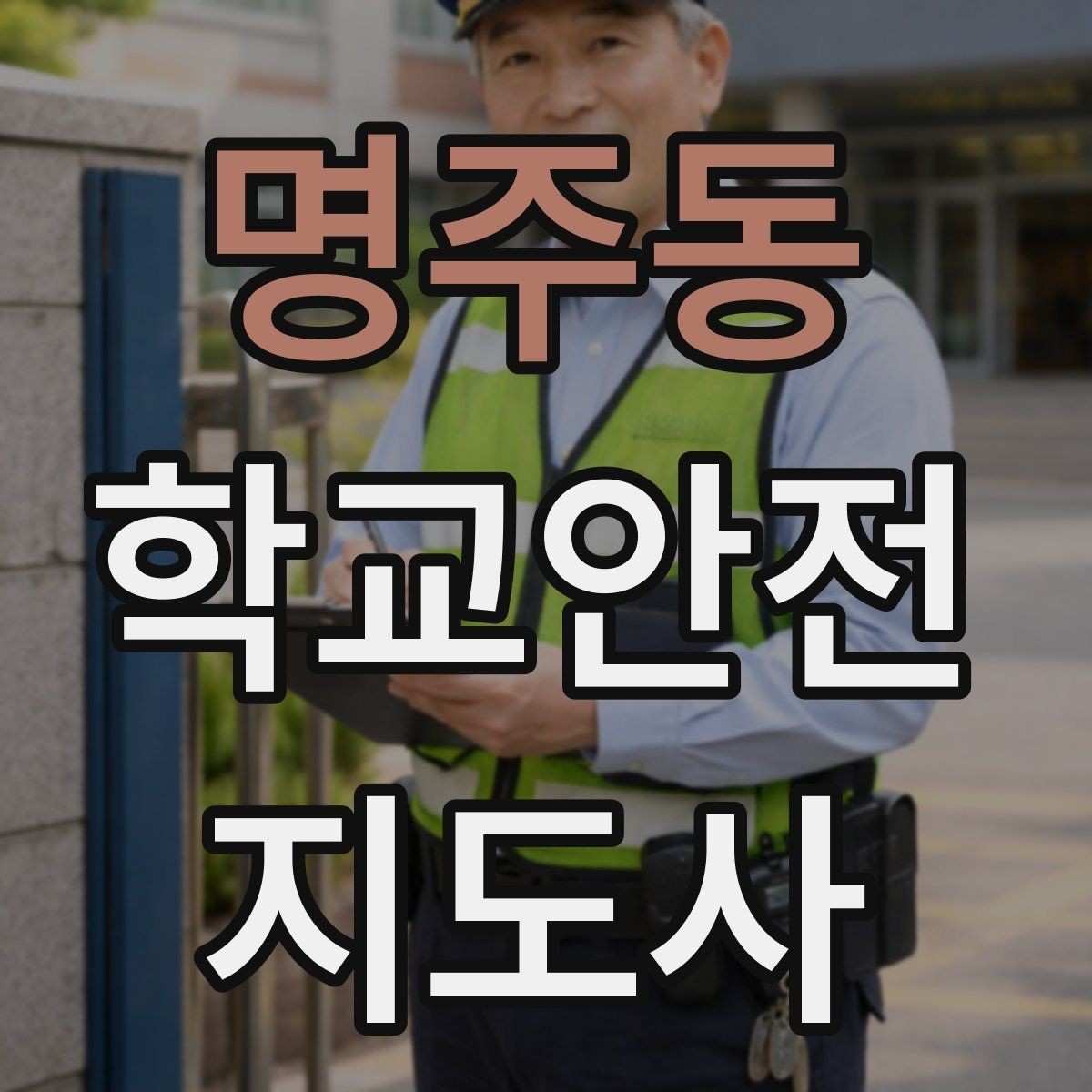 명주동 학교안전지도사 자격증 체험교실 이동 동선 사고 예방