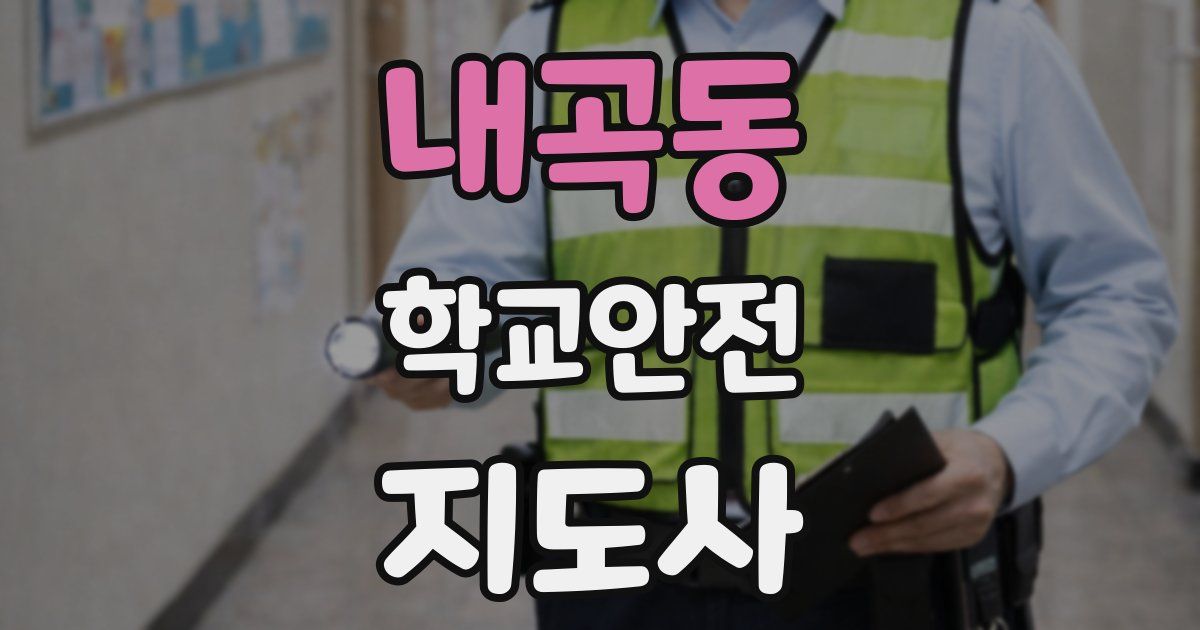 내곡동 학교안전지도사 자격증
