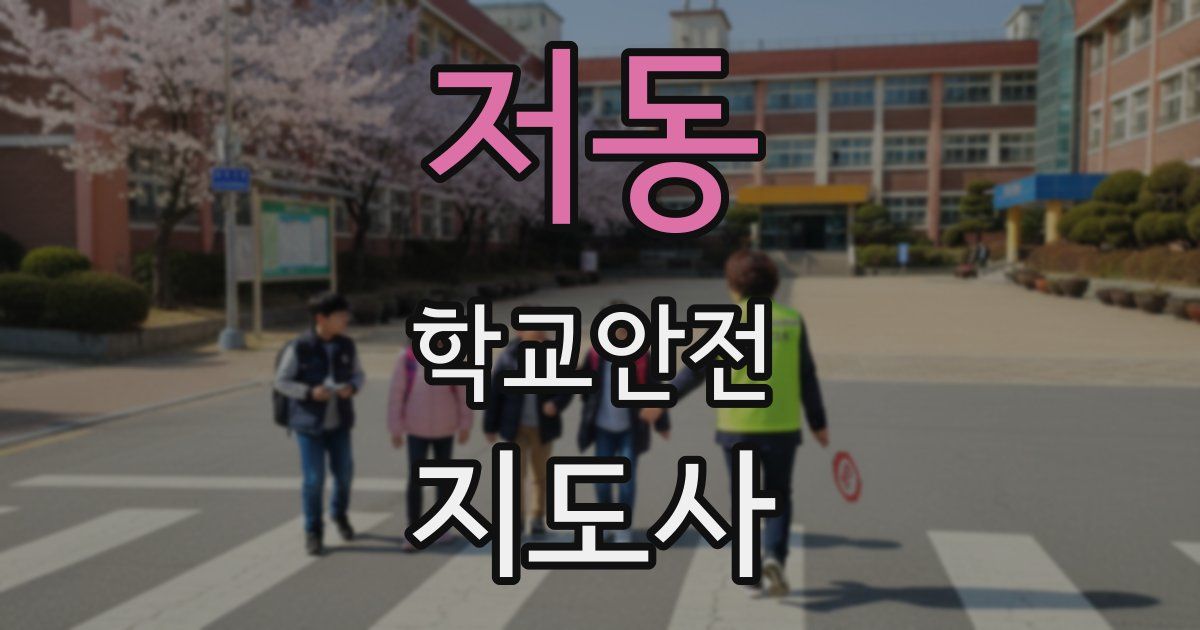 저동 학교안전지도사 자격증