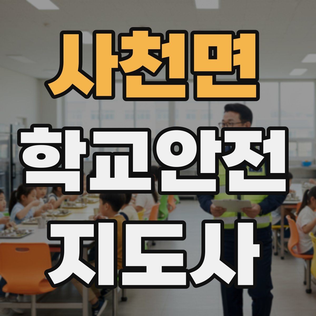 사천면 학교안전지도사 자격증 아동 눈높이에 맞춘 안내 방법