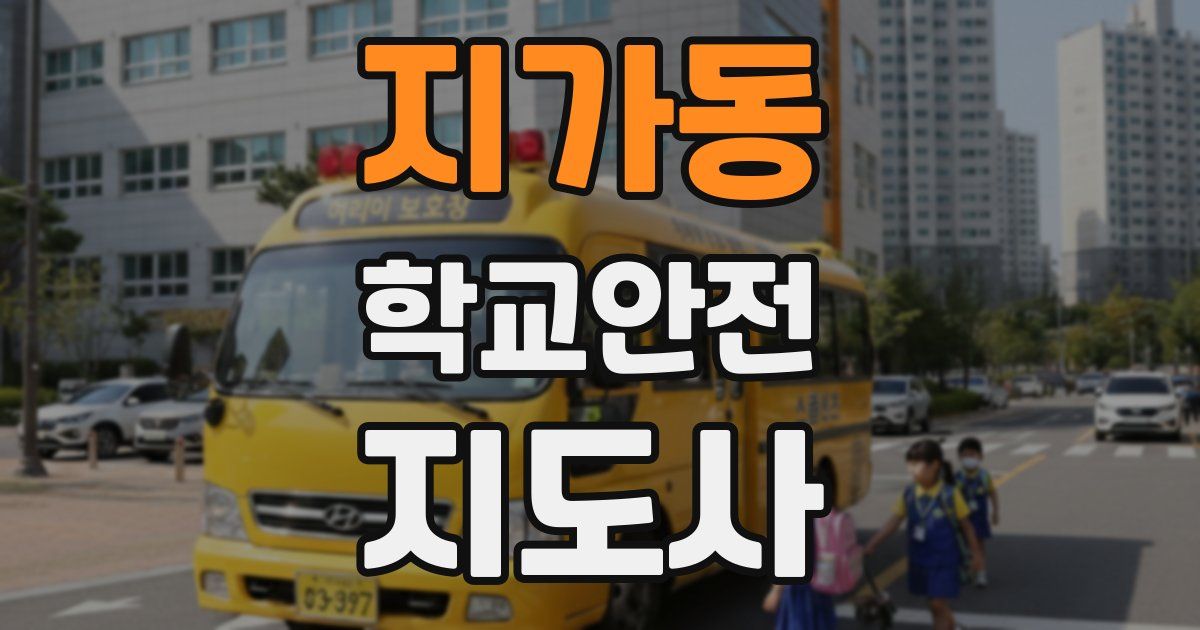 지가동 학교안전지도사 자격증
