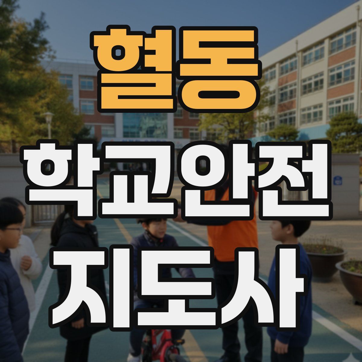 혈동 학교안전지도사 자격증