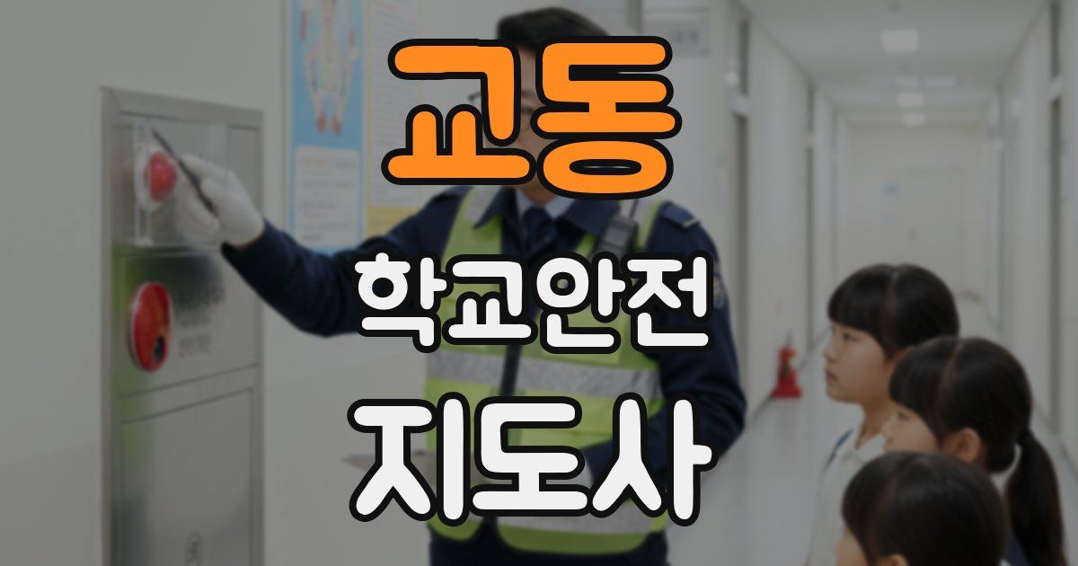 교동 학교안전지도사 자격증