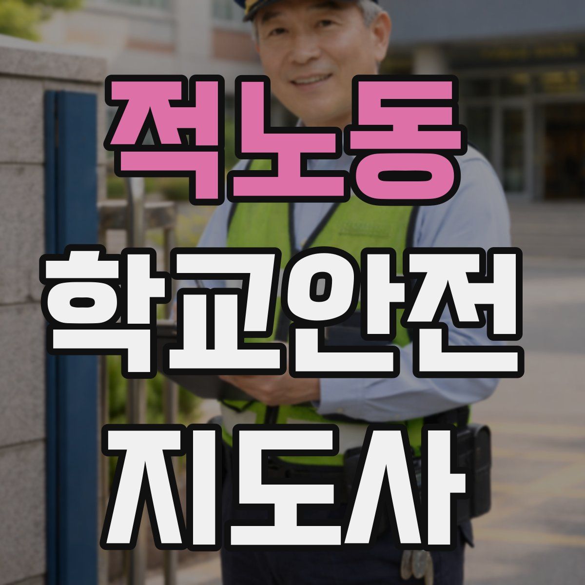 적노동 학교안전지도사 자격증