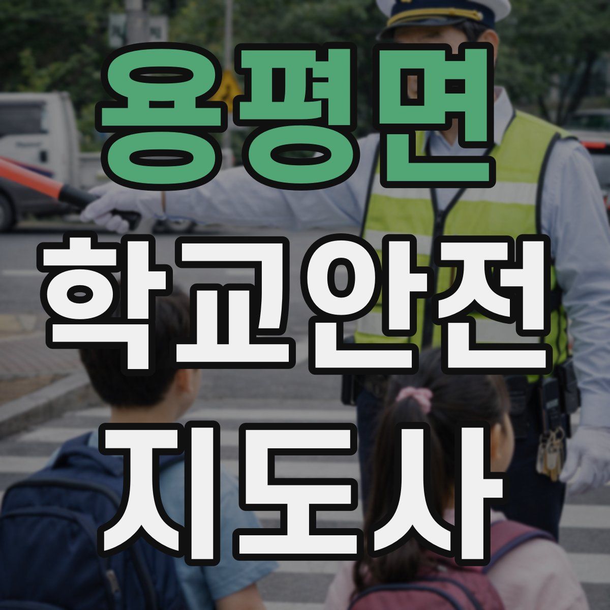 용평면 학교안전지도사 자격증