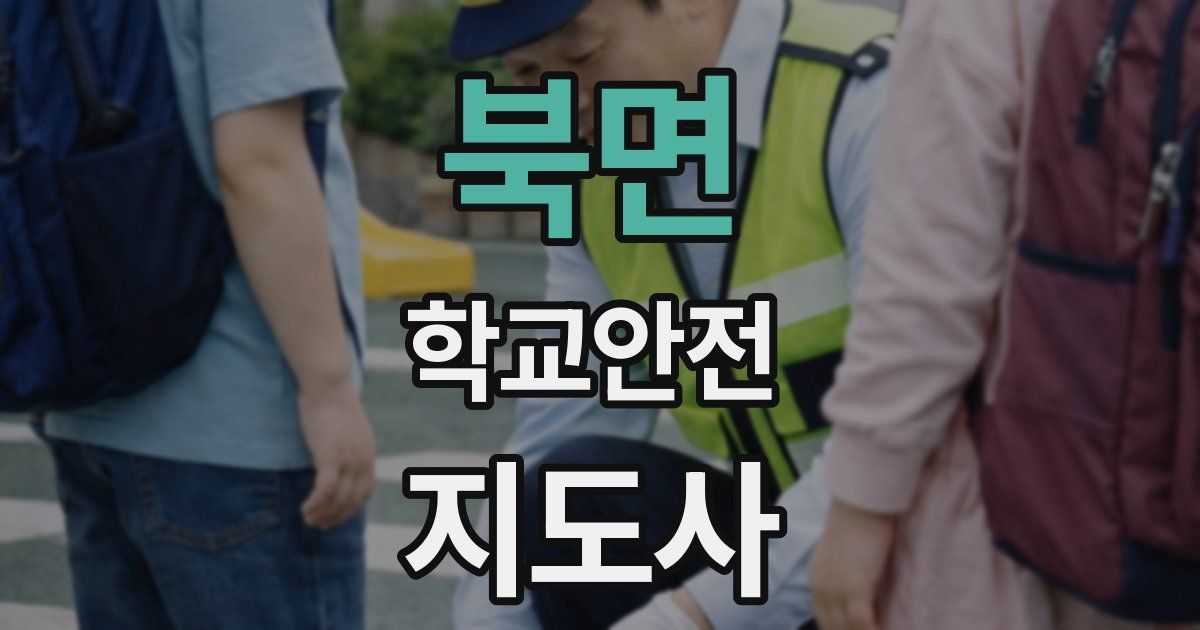 북면 학교안전지도사 자격증