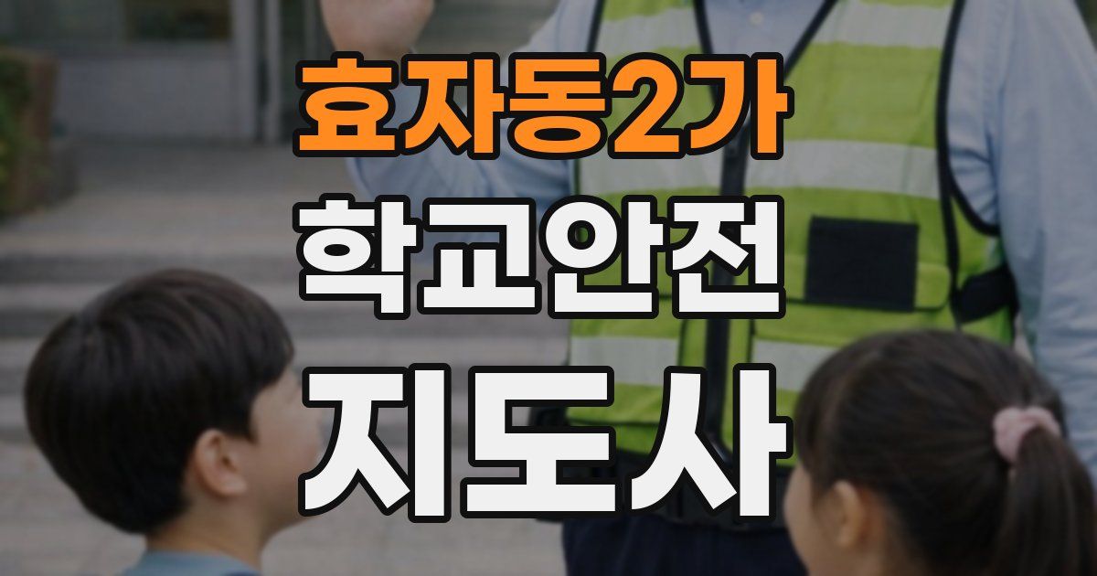 효자동2가 학교안전지도사 자격증