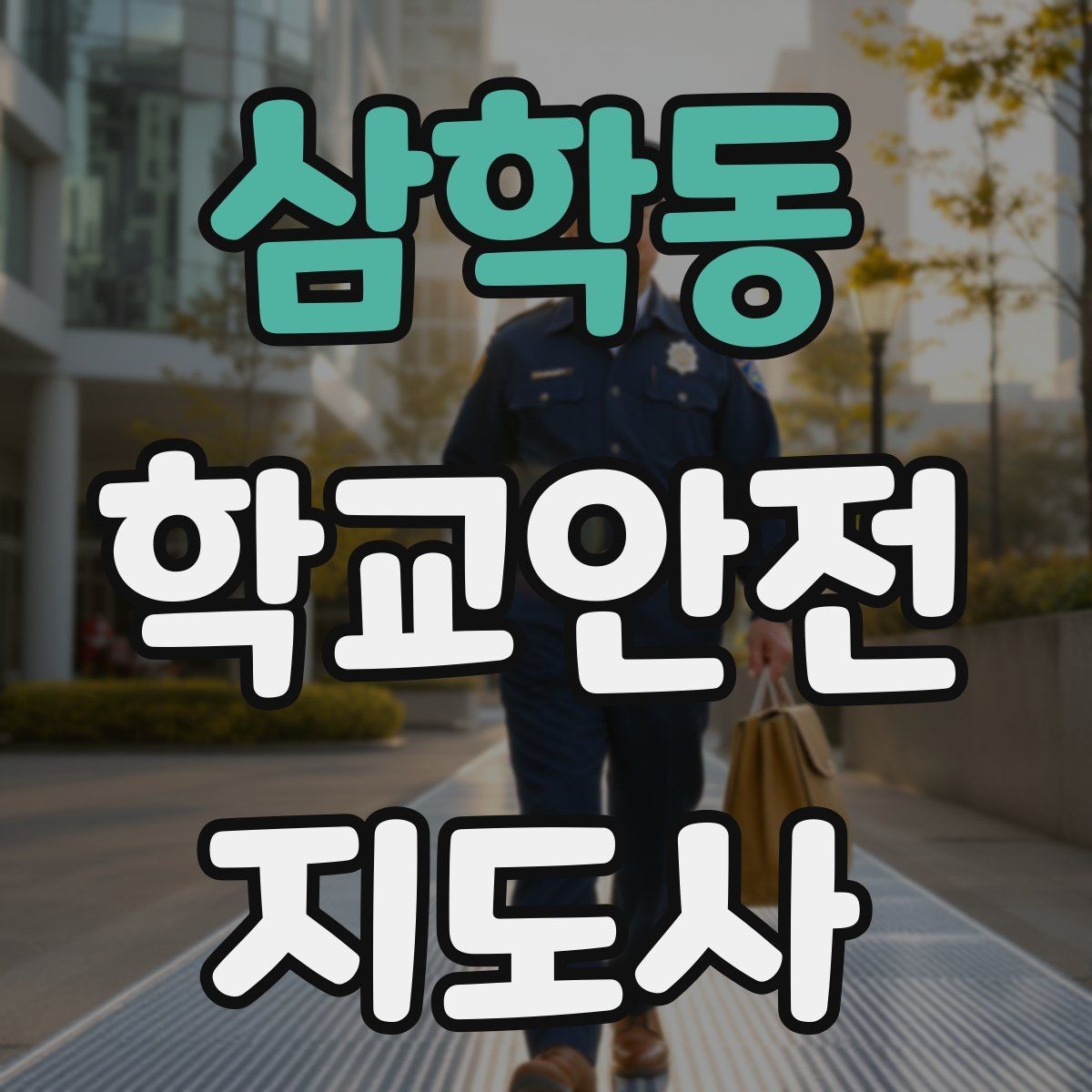 삼학동 학교안전지도사 자격증 공사 구간이 생겼을 때 우회 안내 요령